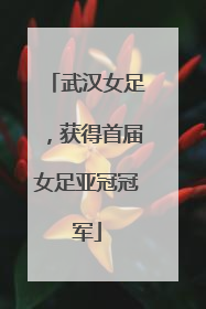 武汉女足，获得首届女足亚冠冠军